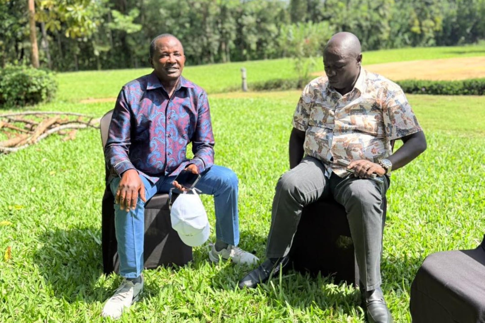 File image of Jamleck Kamau with Rigathi Gachagua.